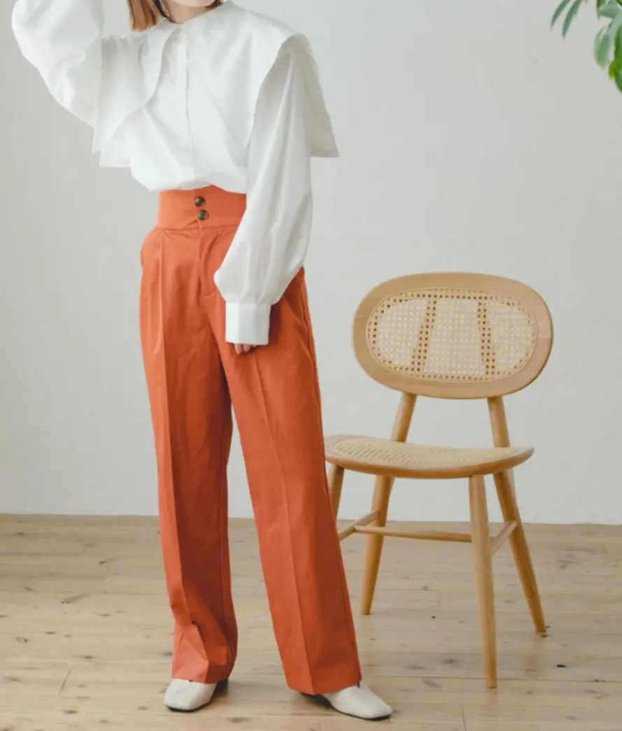 Thumbnail of IROHANI Irohani High-Waisted Straight Leg Pants Women's M