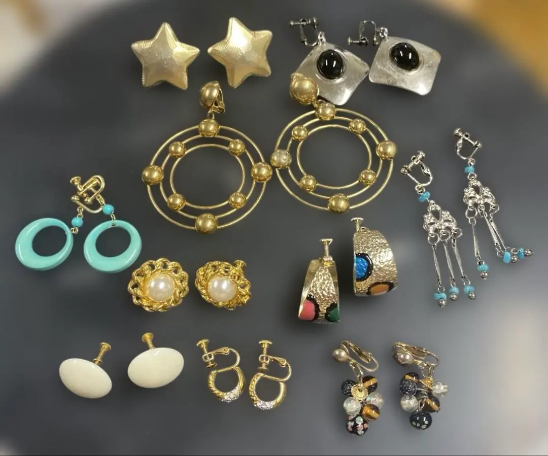 Thumbnail of Earring set, various designs and colors, set of 10 (94)