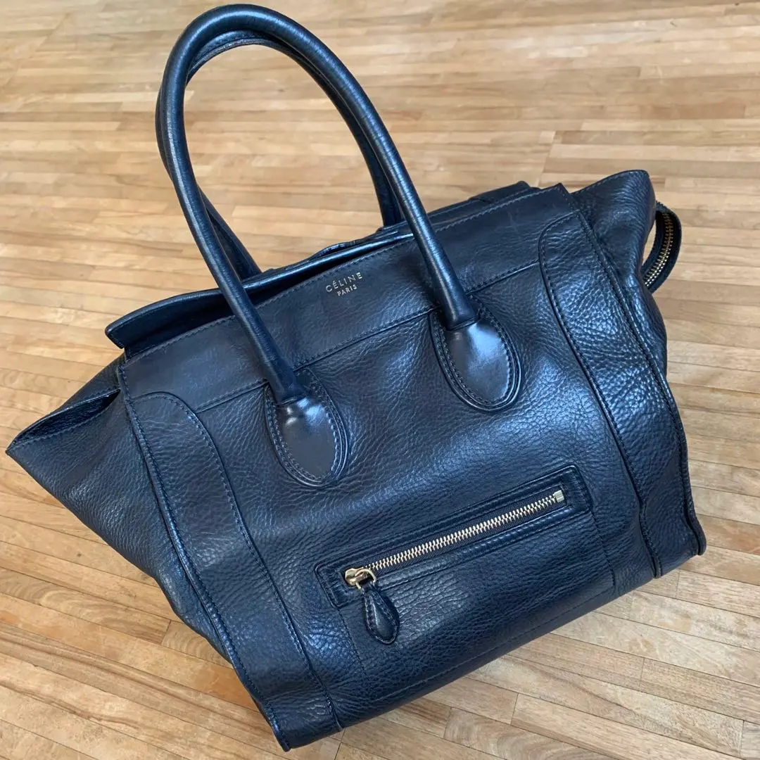 Thumbnail of CELINE Celine Luggage Handbag Black Micro