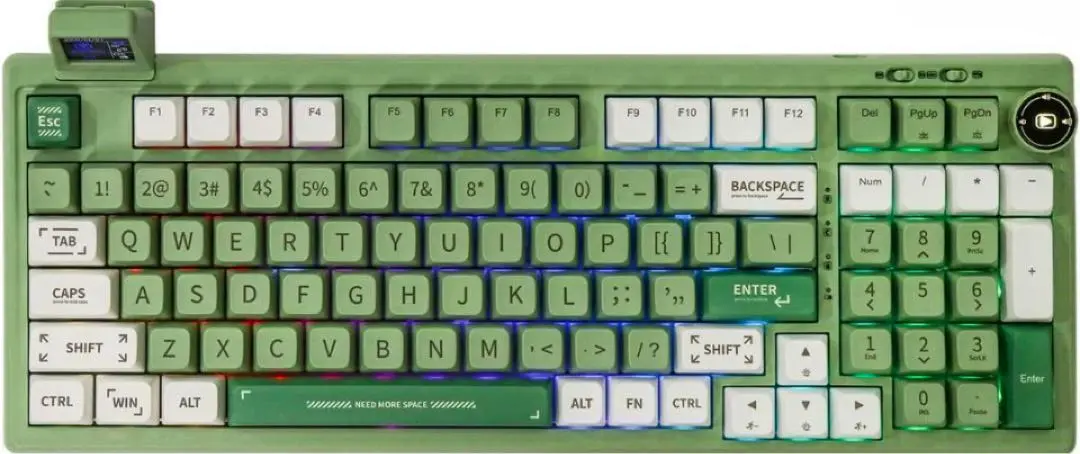 EPOMAKER RT100 97キー ゲーミングキーボード 緑 5000mAh Amazon.com: EPOMAKER RT100 97 Keys Gasket BT5.0/2.4G/USB-C