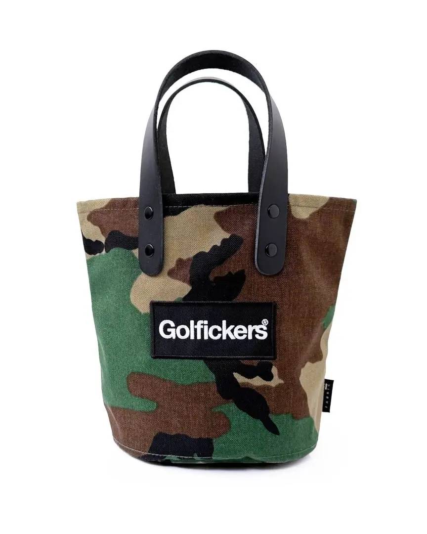 GOLFICKERS × TANGRAM REVERSIBLE TORT BAG ORANGE / OFF WHITE