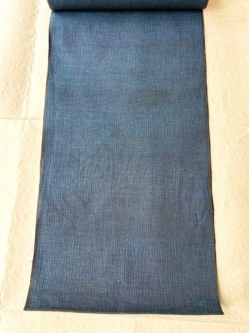 Thumbnail of Further Reduced: Yukata Summer Kimono Chijimi Fabric