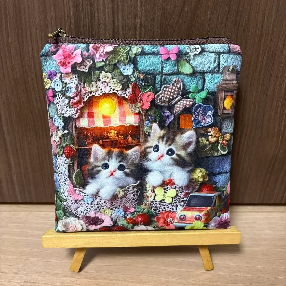 Thumbnail of Double-sided panel pouch Country Cat ④
