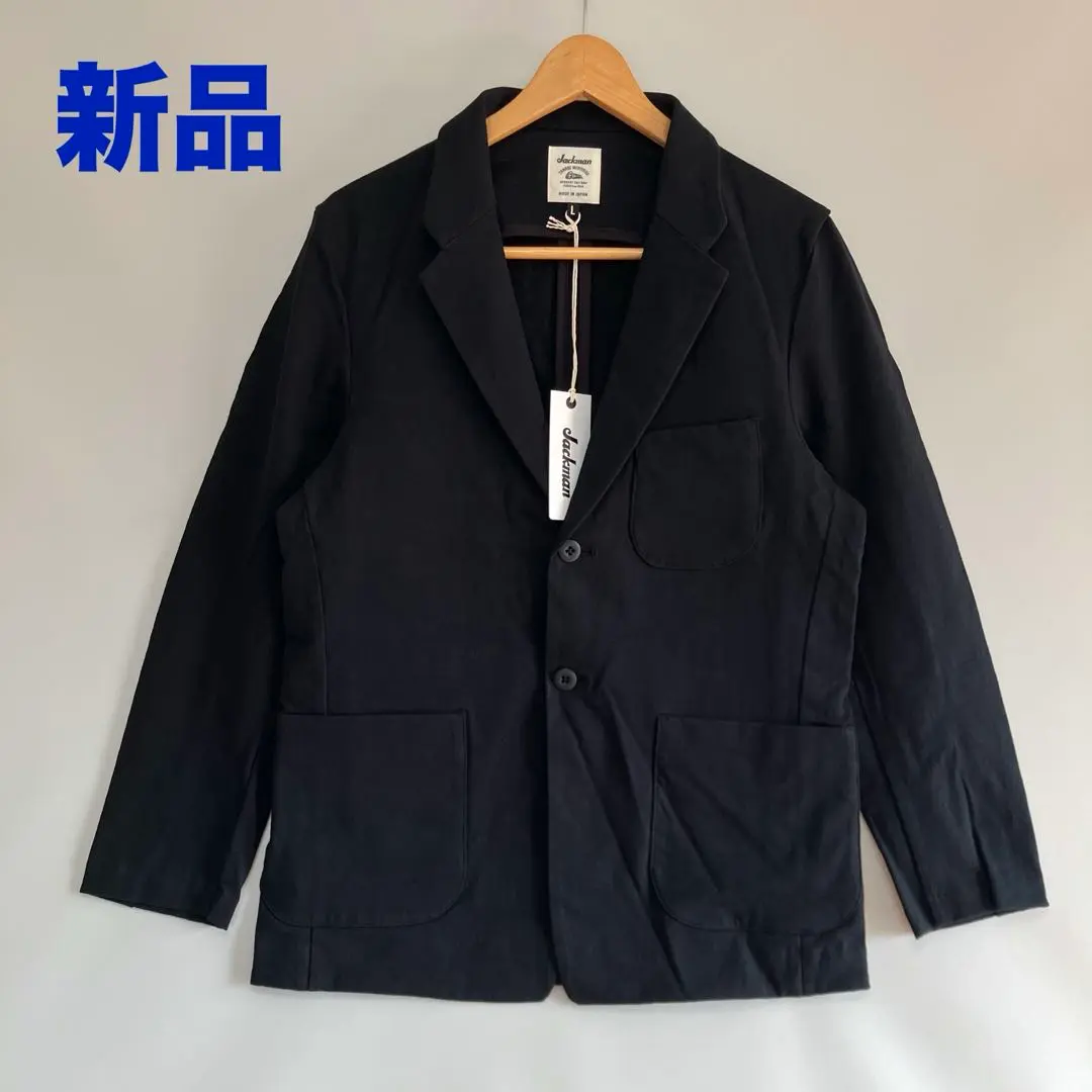 Jackman ストレッチ テーラードジャケット アンコン ネイビー M Jackman (ジャックマン) Stretch Jacket / ストレッチジャケット