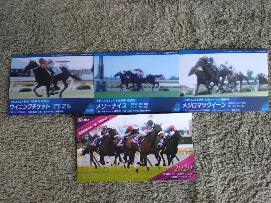 函館競馬場 札幌競馬場 メモリアル カード 26枚 競馬 競走馬 ウマ娘 グッズ 函館競馬場 札幌競馬場 メモリアル カード 26枚 競馬 競走馬