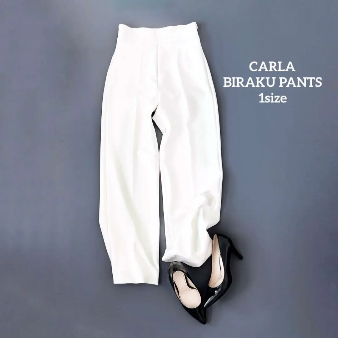 新品】carla ビラクパンツ BIRAKU Pants ホワイト サイズ1 パンツ