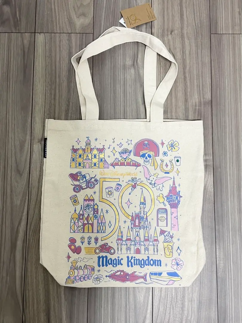 ディズニーパーク内スターバックス　トートバッグ　水筒　新品　日本未発売 WDWグッズ】スターバックス：ウォルトディズニーワールド4パーク