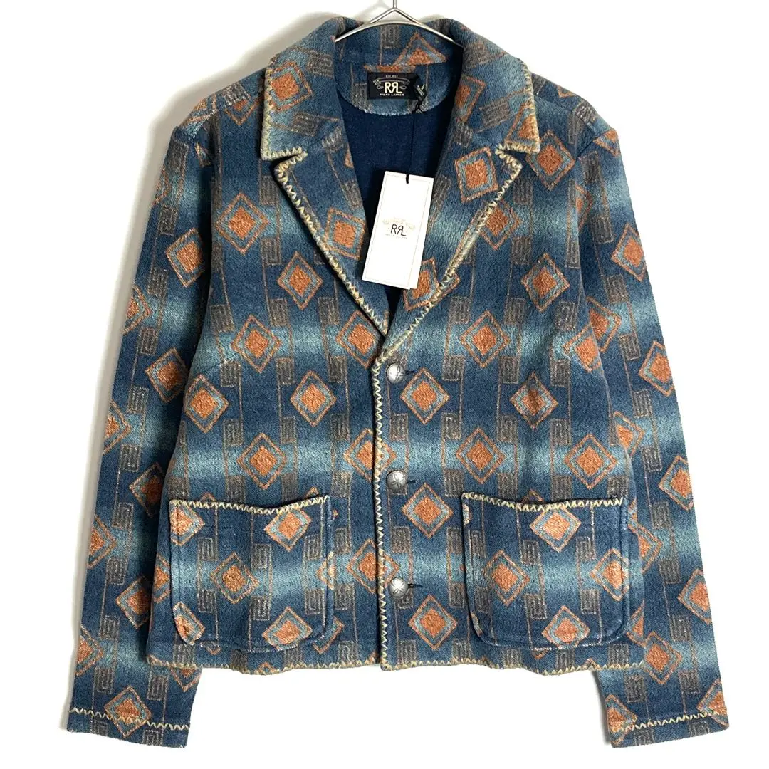 RRL ダブルアールエル 90's 名作 ハンティングジャケット ダブルアールエル) RRL ネイティブ柄 ウール ブレンド
