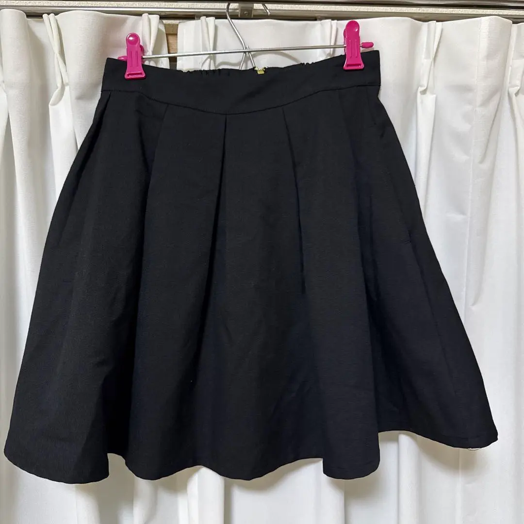 Thumbnail of Heather Black Flare Skirt