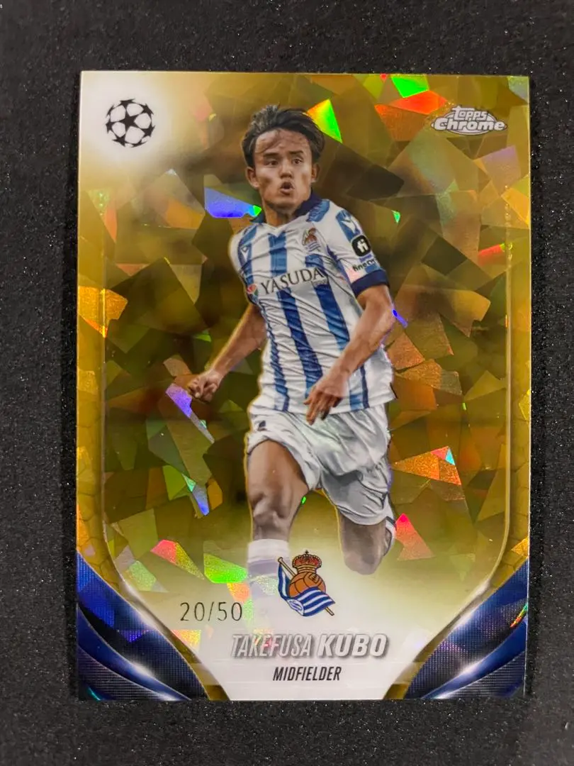 2023/24 Topps Chrome Sapphire 久保建英 金色 /50 的縮圖