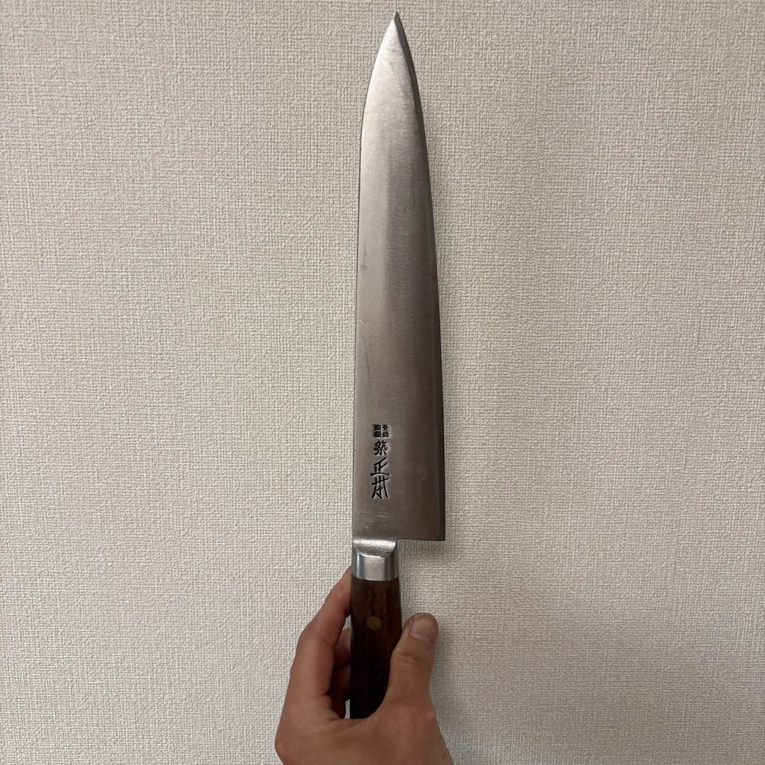 築 正本 秀 / 出刃包丁 刃渡り12cm 全長24.5cm 重さ120g 築 正本 秀 / 出刃包丁 刃渡り12cm 全長24.5cm 重さ120g
