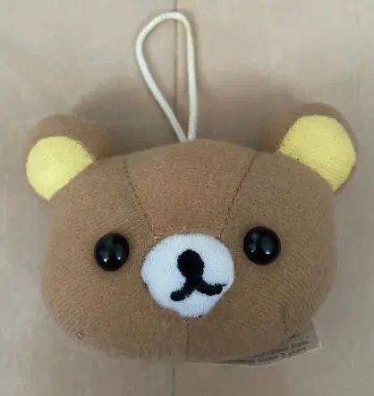 Thumbnail of Bear Face Plush Toy, Approximately 10cm