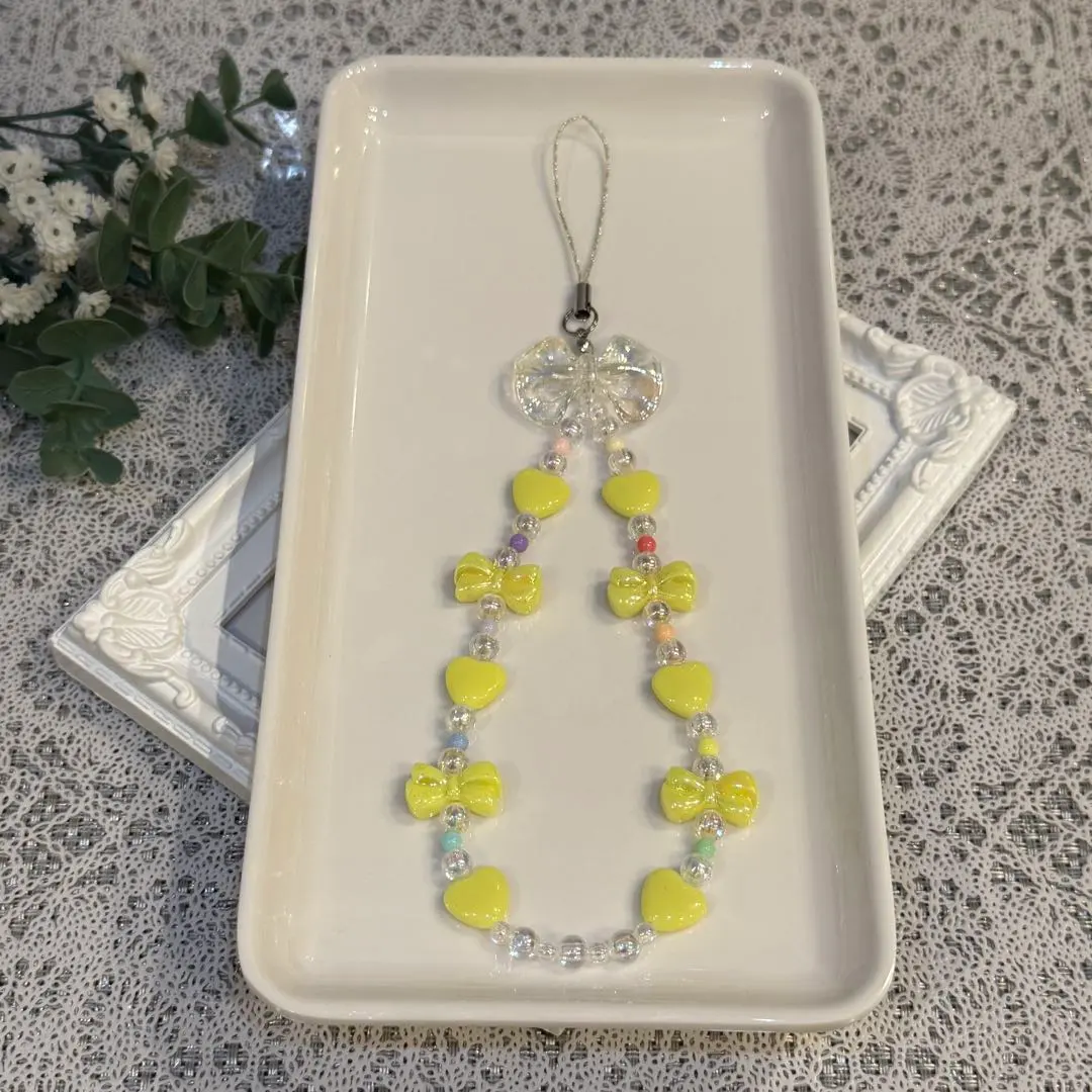 Thumbnail of 52-3 Handmade Bead Strap - Yellow