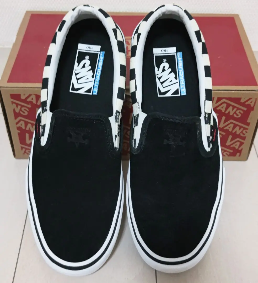 未使用品 VANS✕THRASHER SLIP-ON PRO スリッポンプロ 2025年最新】VANS THRASHER SLIP-ONの人気アイテム - メルカリ