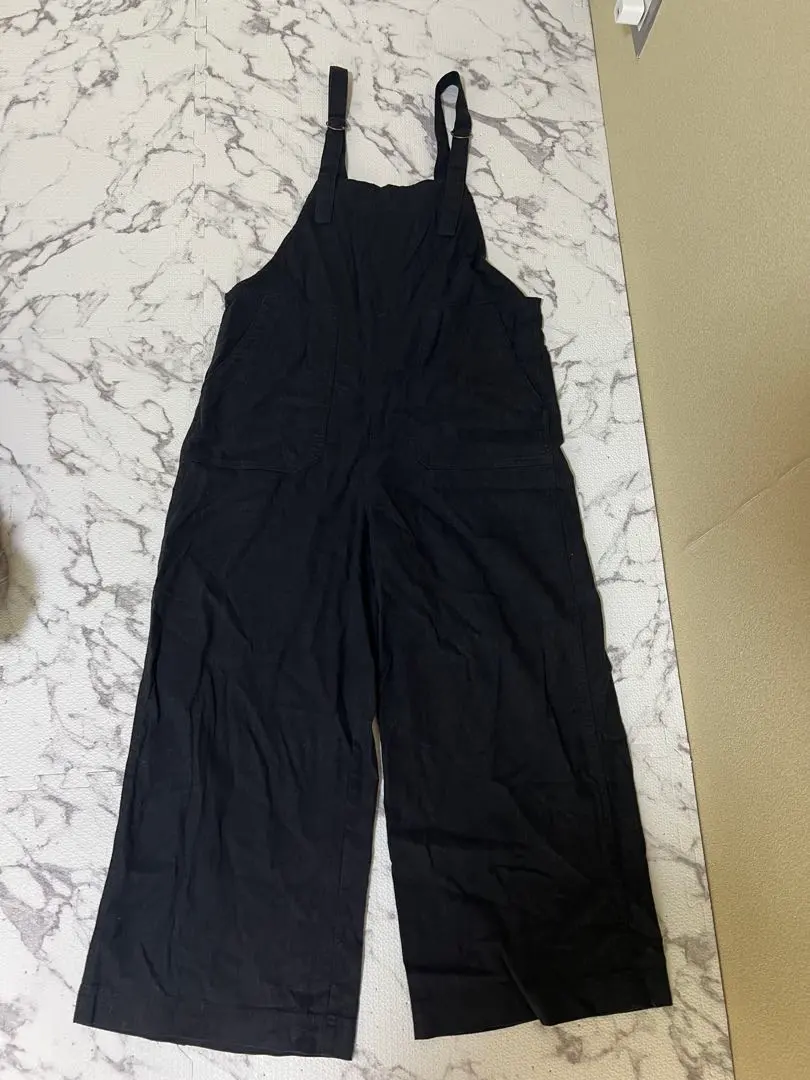 Thumbnail of Salopette overall andme black overall linen