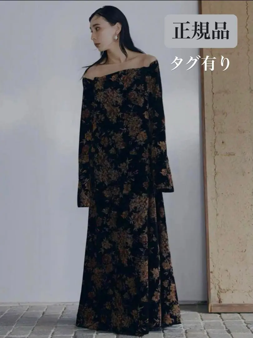 ワンピース FLOWER PRINT VELOUR DRESS FLOWER PRINT VELOUR DRESS（ドレス）｜Ameri（アメリ）の