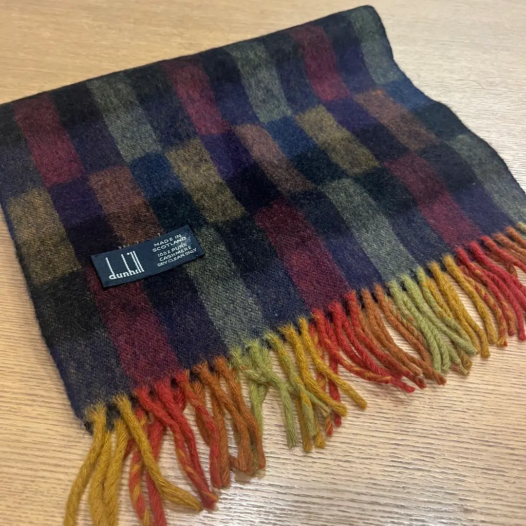 ダンヒル dunhill カシミヤ マフラー ストール チェック柄　極美品 2025年最新】Dunhill 柄・デザイン：チェック マフラーの人気