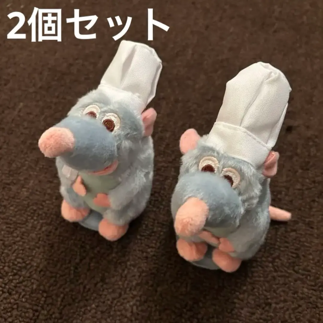 【日本未発売】パリ レミーのおいしいレストラン マグネット肩乗りぬいぐるみ③ 再入荷【日本未発売】15cm レミー 肩乗りマグネット ぬいぐるみ
