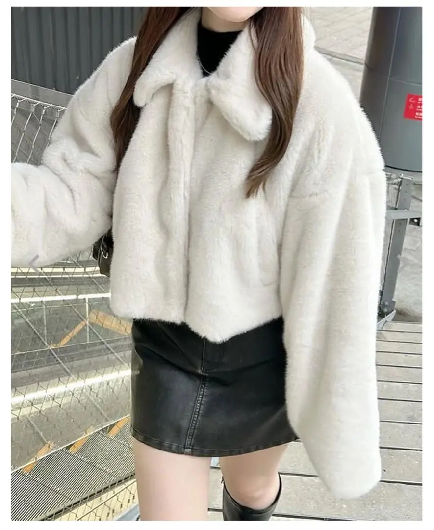 Thumbnail of INGNI Stand Collar Eco Fur Jacket