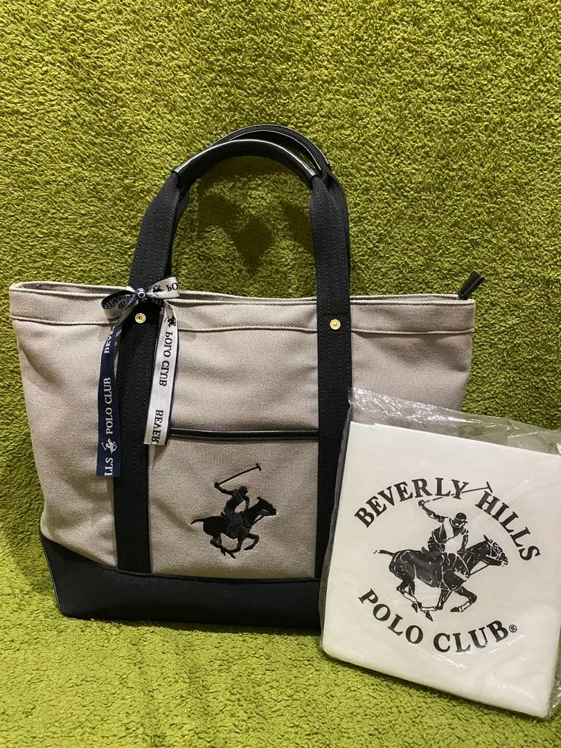 Thumbnail of POLO CLUB Tote Bag, Large, Beverly Hills, Gray, with Storage Bag