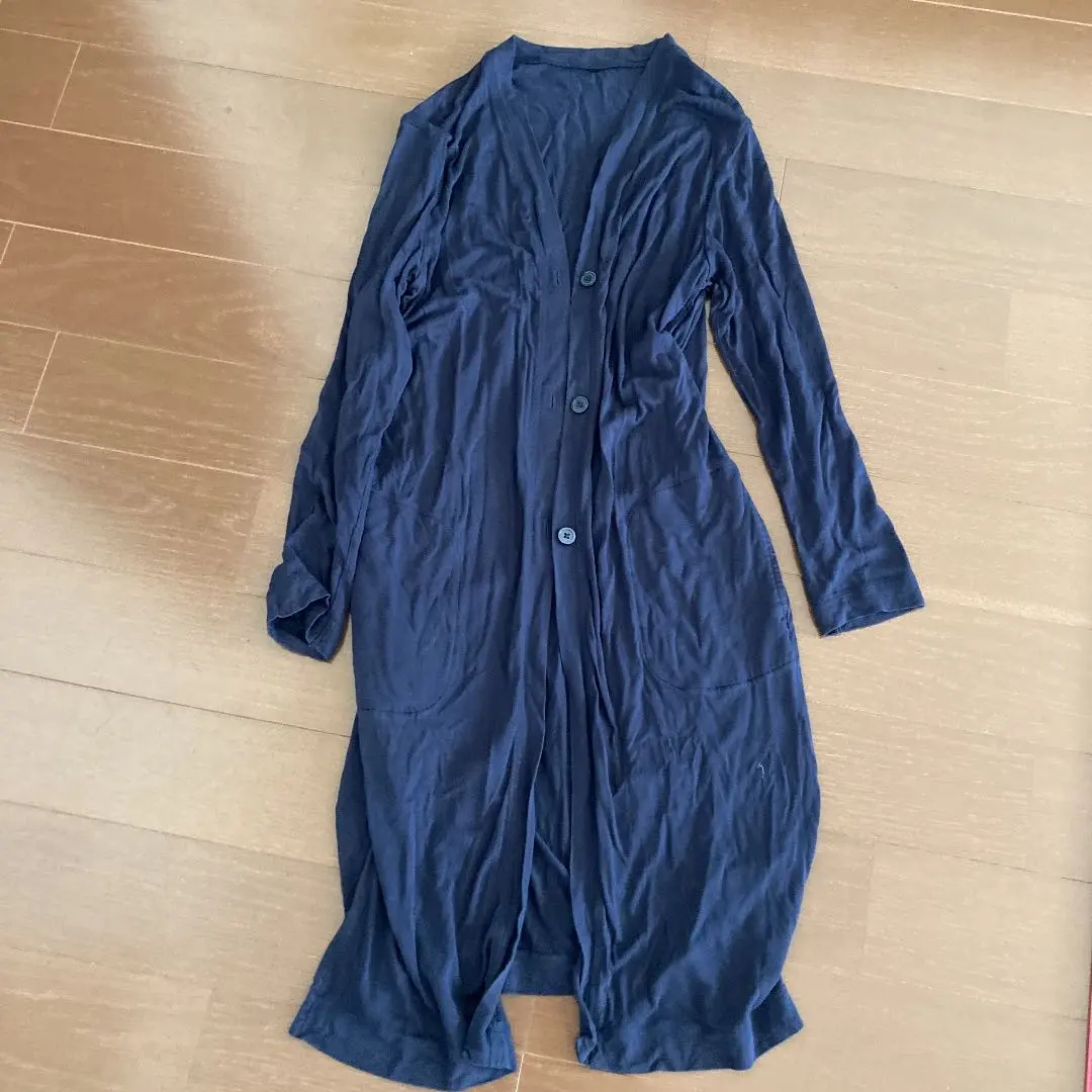 Thumbnail of Uniqlo Long Cardigan, Navy, M