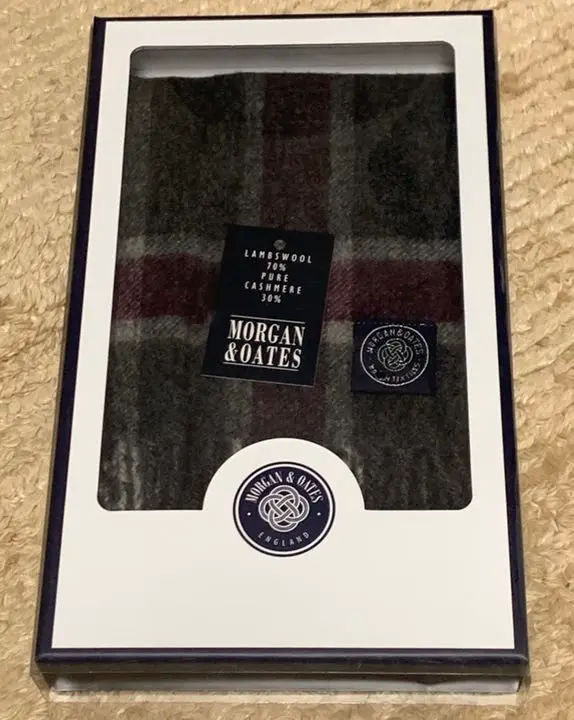 ANA 機内販売 カシミヤ100% MORGAN &OATES モーガン&オーツ
