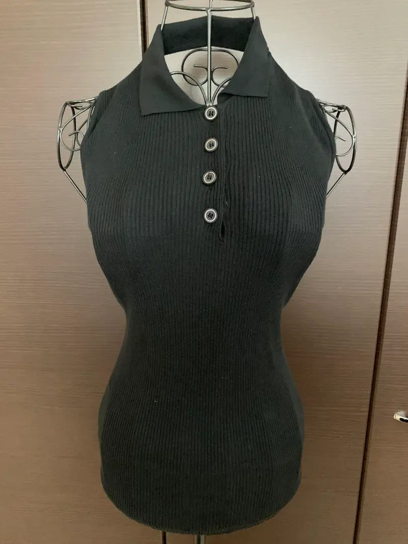 BYBLOS 売れ筋商品|||ビブロス ニット&セーター アウター レディース Sleeveless sweaters Black 8 By YOOX KNIT CREWNECK VEST WITH SIDE SPLIT | Black Women's