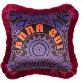 フランフラン×ANNA SUI クッション パープル セール】ANNA SUI クッション φ500 パープル（クッション
