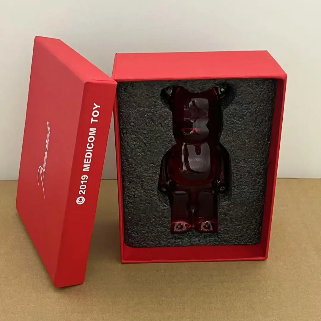 【超美品】ベアブリックx バカラ　「レッド」 新品】Baccarat バカラ ベアブリック フラグメント200% レッド
