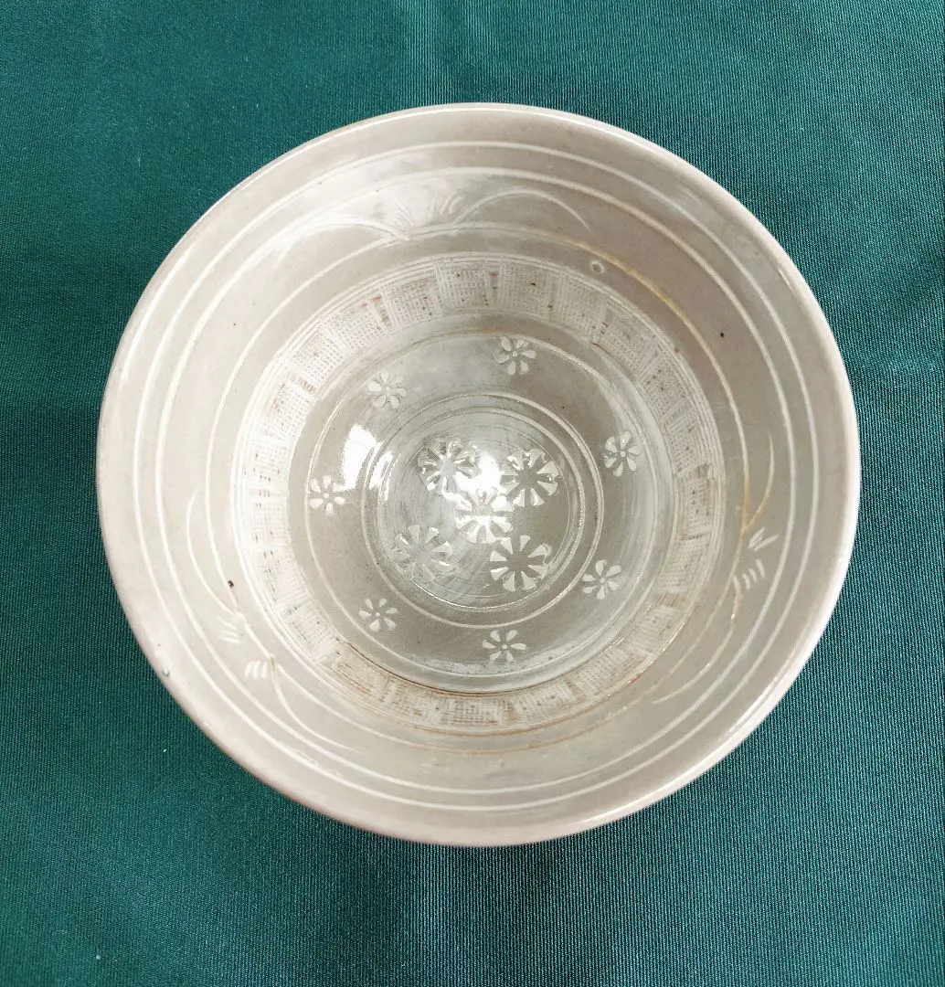 Thumbnail of Unused Matcha Tea Bowl, Tea Ceremony, Cafe au Lait Bowl, Mishima Ware, Suitable for Beginners