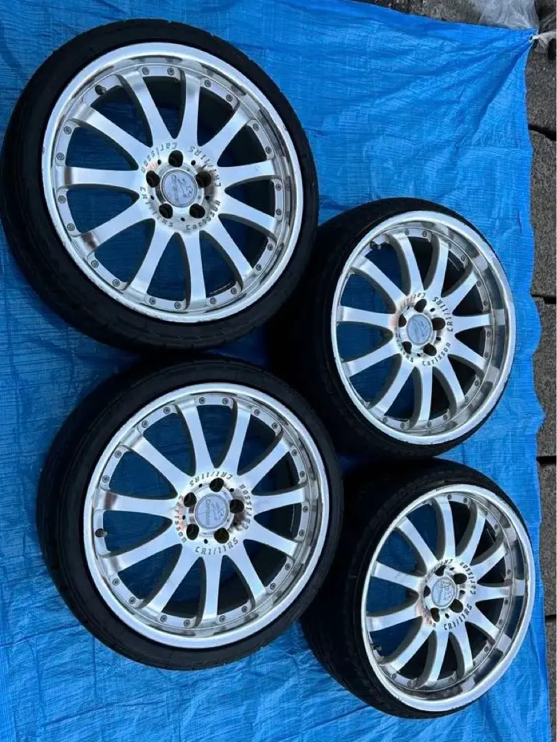 【美品格安】カールソン 1/6 19インチ 8.5J通し carlsson 本国 OZカールソン 19インチ 8.5j 4本 クラウン セルシオ シーマ