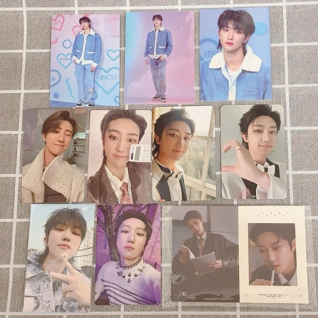 Thumbnail of Seventeen Minghao (The8) trading cards. Birthday (BURSDAY) set. Bundle.