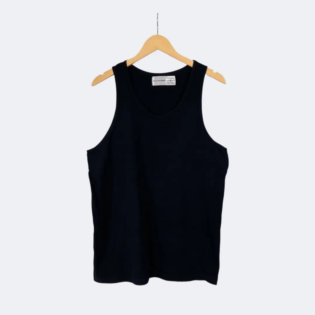 COMME des GARCONS 黒タンクトップ COMME des GARCONS(コムデギャルソン) タンクトップ(メンズ