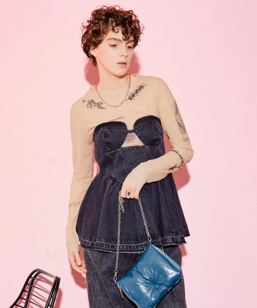 メゾンスペシャル　マルチデニムラップベルト　ビスチェ　ミニスカート　23SS MAISON SPECIAL（メゾンスペシャル）の「Multi Denim Wrap Belt