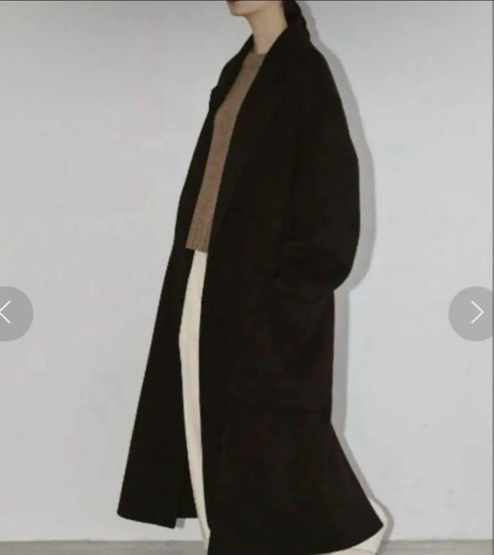 todayful ウールオーバーコート　ブラック　タグ付 TODAYFUL Wool Over Coat ウールオーバーコート 黒 38