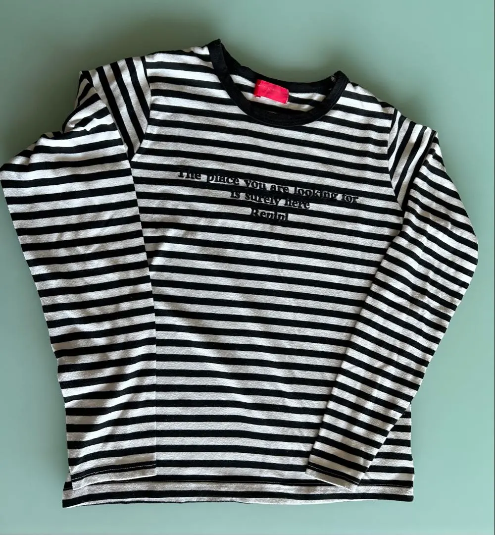 Thumbnail of repipi armario Long Sleeve Cut & Sew, Size S, Black and White Stripes