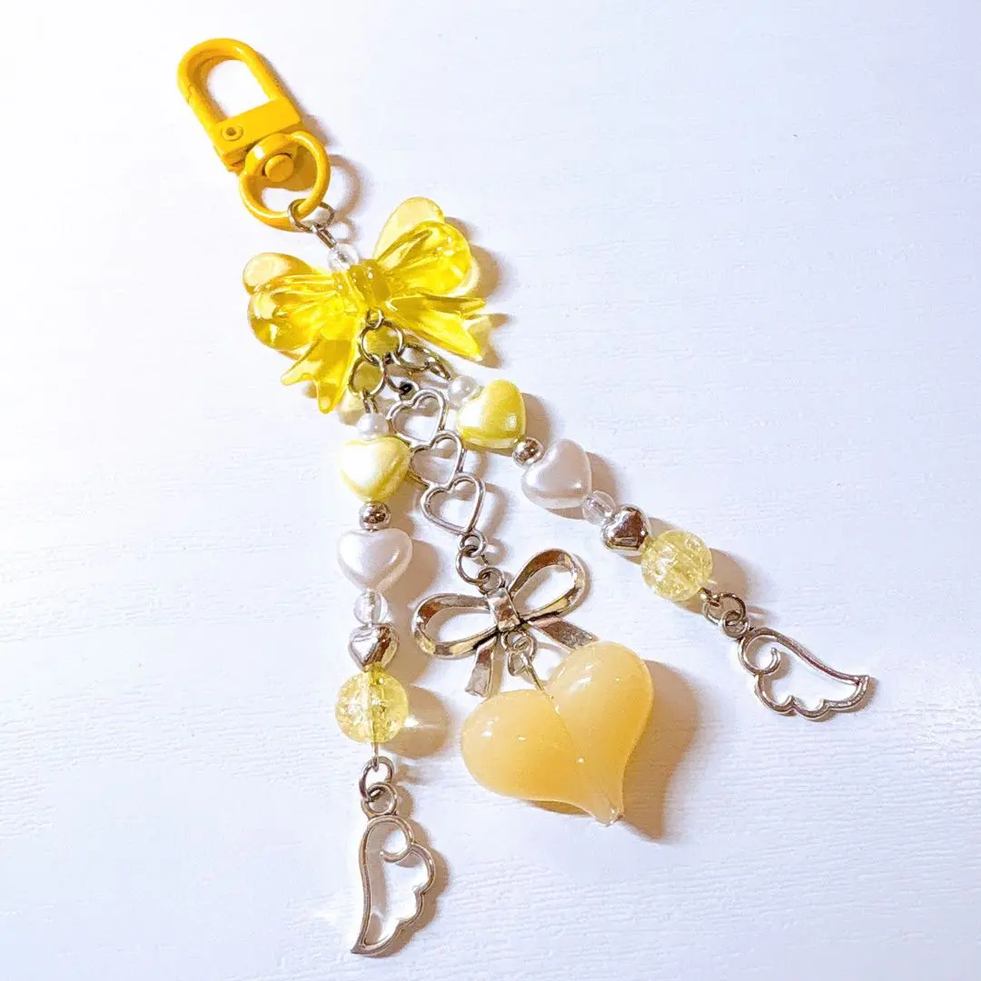 Thumbnail of Oshi Color Bead Keychain Collect Book Yellow 04 Charm
