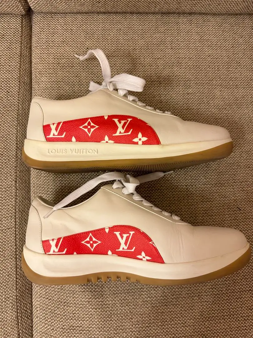 Supreme x LV x NIKEスニーカー26cm 美品NIKE Supreme Louis Vuitton トリプルコラボスニーカー