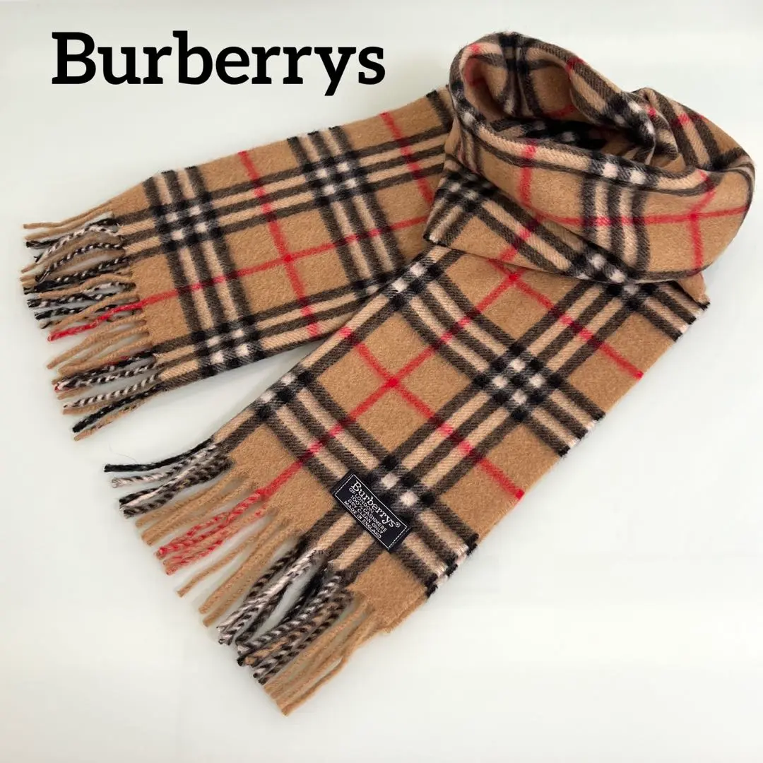 Thumbnail of Excellent Condition Burberrys Nova Check 100% Cashmere Scarf