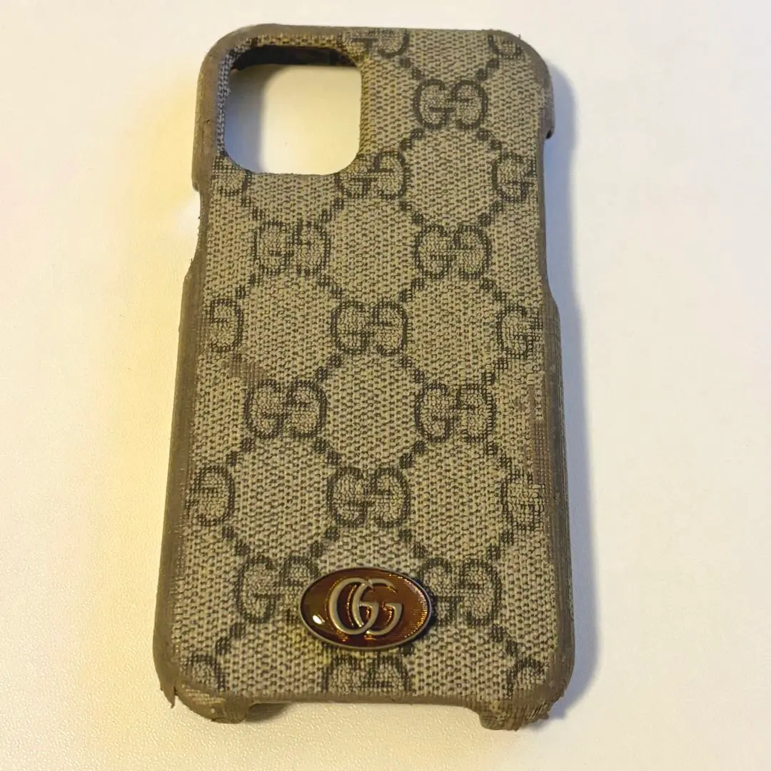 美品★グッチ/GUCCI iPhone 12 mini スマホカバーGGパターン 美品 グッチ/GUCCI iPhone 12 mini スマホカバー GGパターン