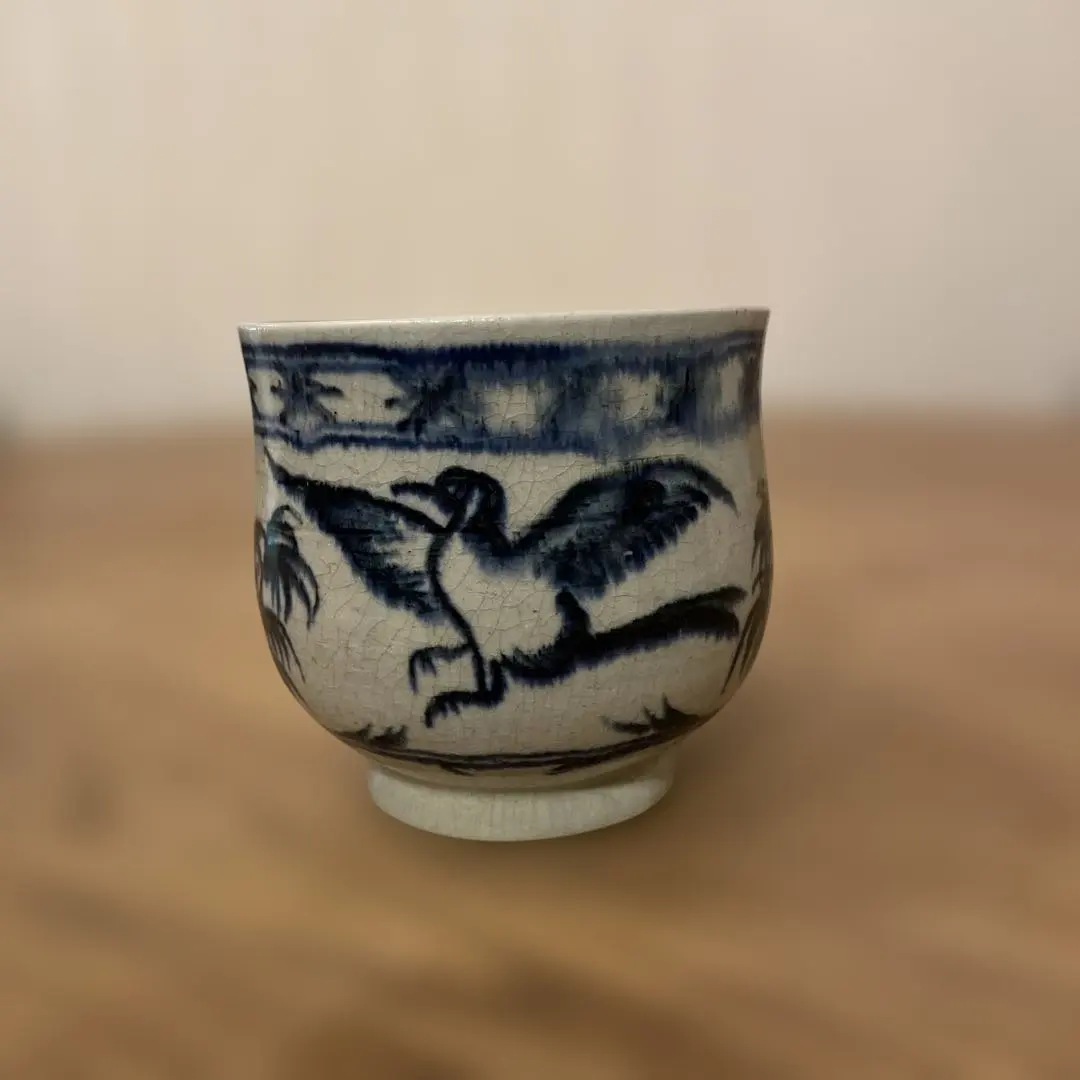Thumbnail of Annan-style blue and white tea bowl, matcha bowl