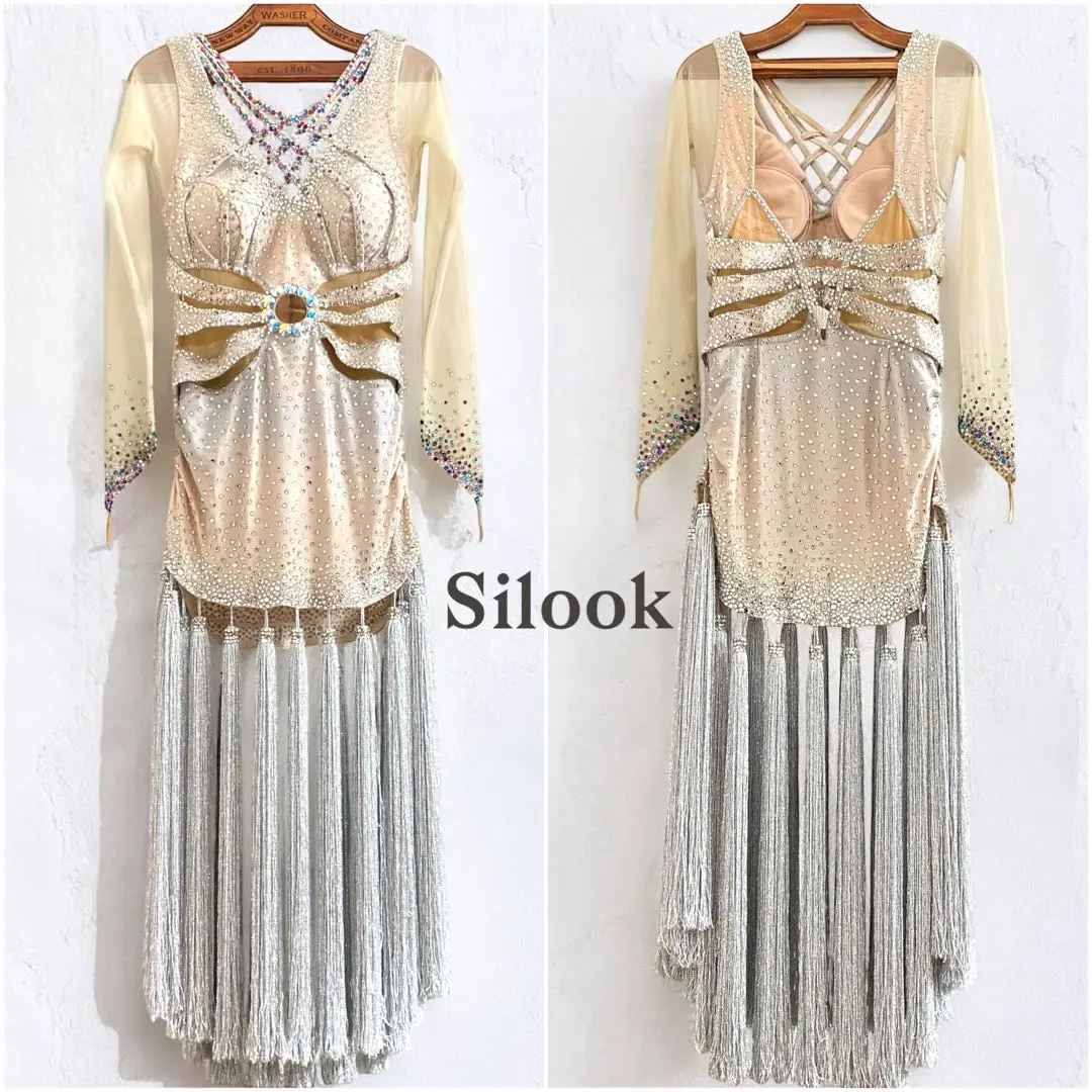 紫色の社交ダンスドレス 美品❣️ Silook