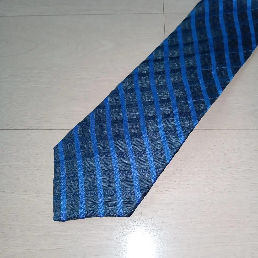 Thumbnail of Kenzo Blue and Navy Diagonal Stripe Tie Made in Italy