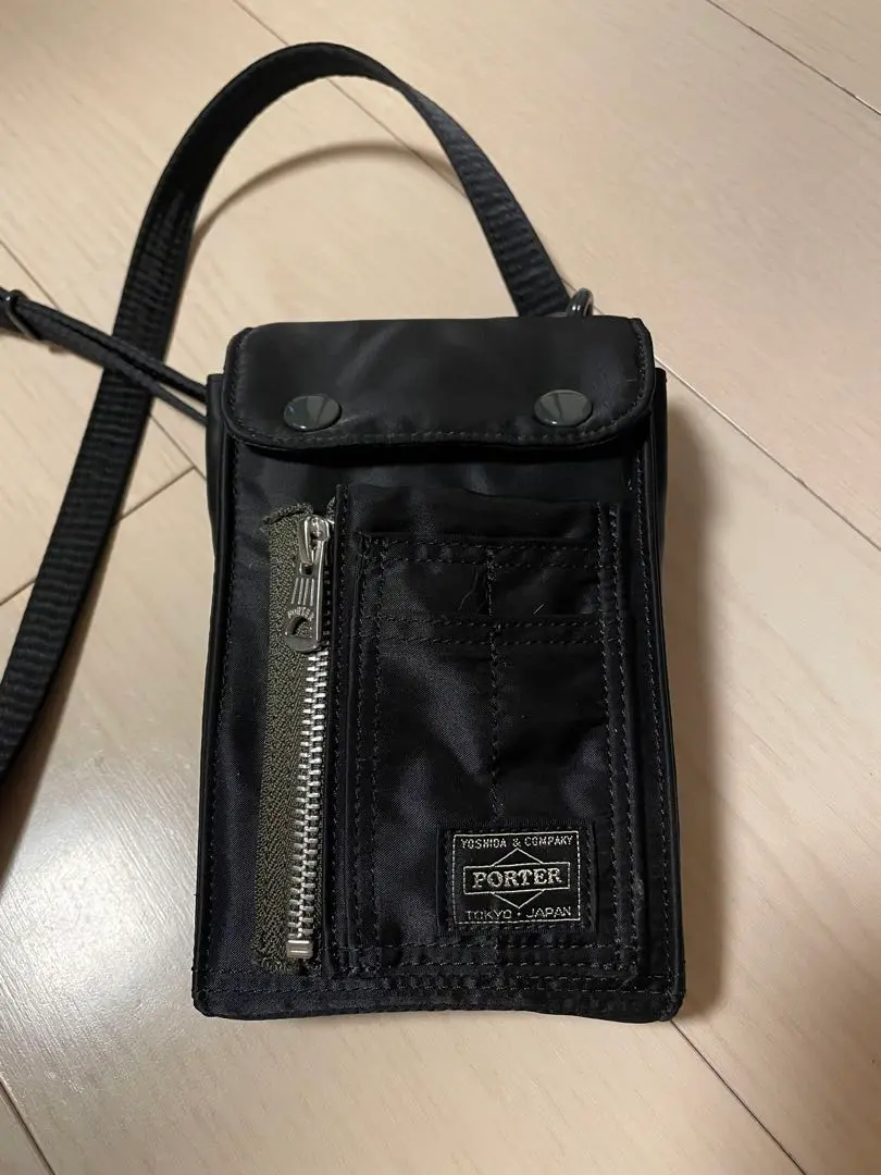 PORTER ブラック スマホショルダーバッグ　美品 855-05461_co2.jpg