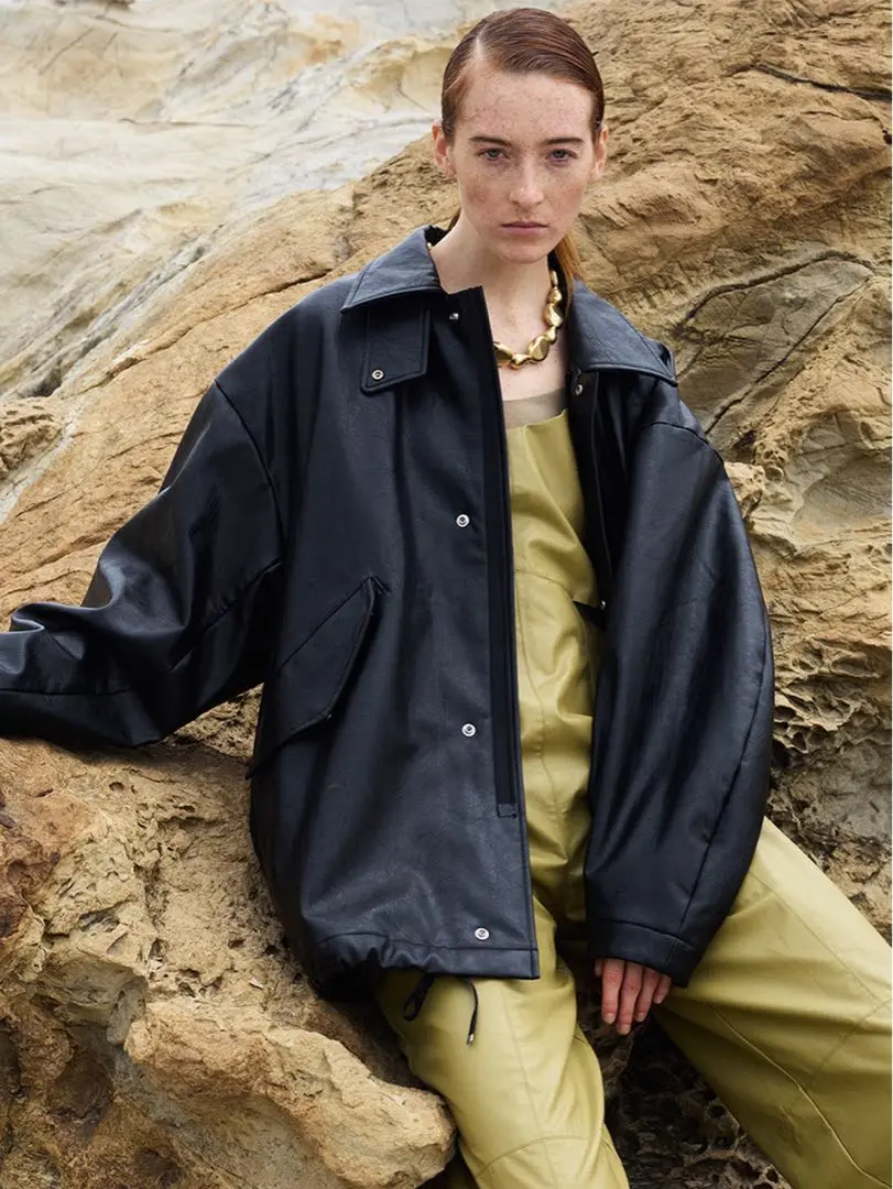 N.HOOLYWOOD×AMERI VINTAGE フェイクレザージャケット Ameri VINTAGE - 新品 N.HOOLYWOOD for AMERI フェイクレザー