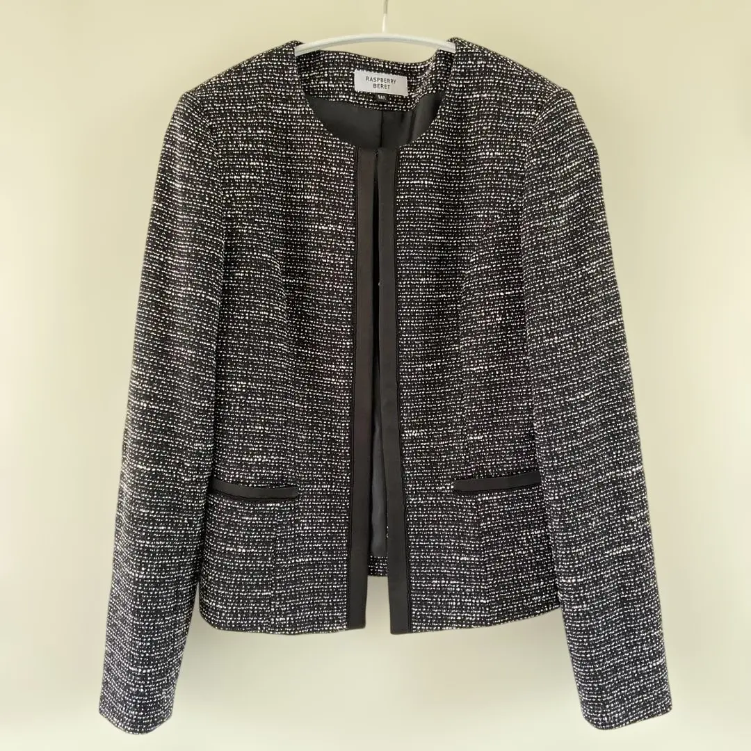 Thumbnail of Tweed collarless jacket, formal, size 9