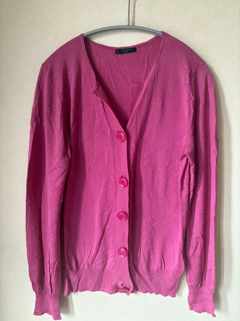 Thumbnail of unspeck☆Dark Pink Cardigan, Silk Cashmere