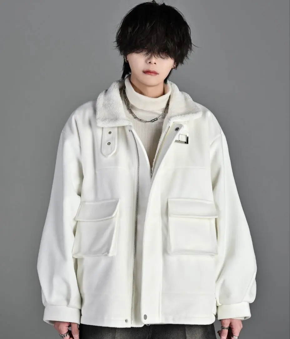 【ADRER】 B-3 メルトン ボア フライトジャケット ブラック S B-3 melton / boa flight jacket（ブルゾン）｜ADRER（アドラー