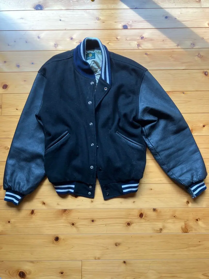 Thumbnail of UNIVERCITY SHOP University Shop Stadium Jumper / Varsity Jacket, Genuine Leather