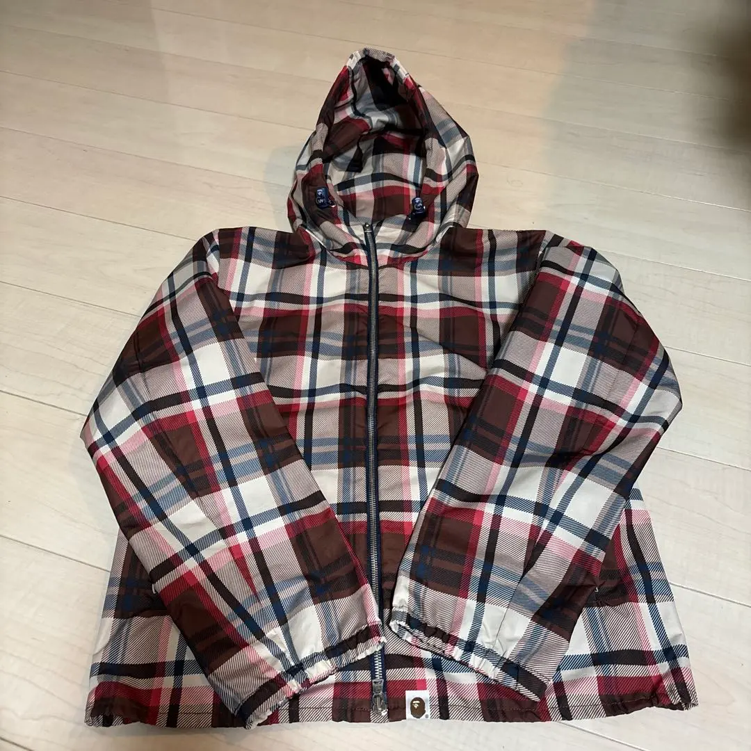 APE BAPE KAWS アノラック　ジャケット　パーカー　ラブジェネチェック APE BAPE KAWS アノラックジャケットパーカーラブジェネチェック